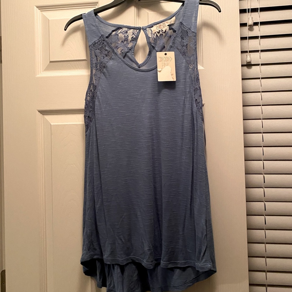 Pink Rose flowy tank L